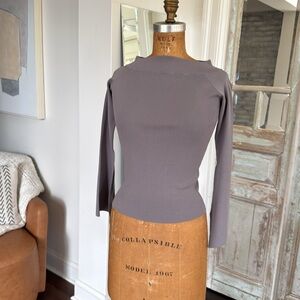 Solace of London fitted shirt size 4 taupe color